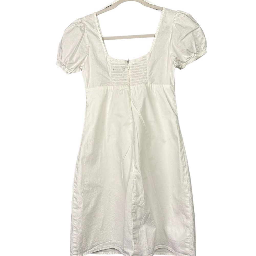NWOT Wild Fable White Cotton Stretch Dress with Tie in Front Size XS